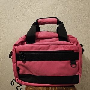 Pink Teacher Laptop Tote Carry Bag with Top Handles